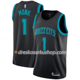 Muški NBA Dres Charlotte Hornets Malik Monk 1 2018-19 Jordan Brand City Edition Crna Swingman